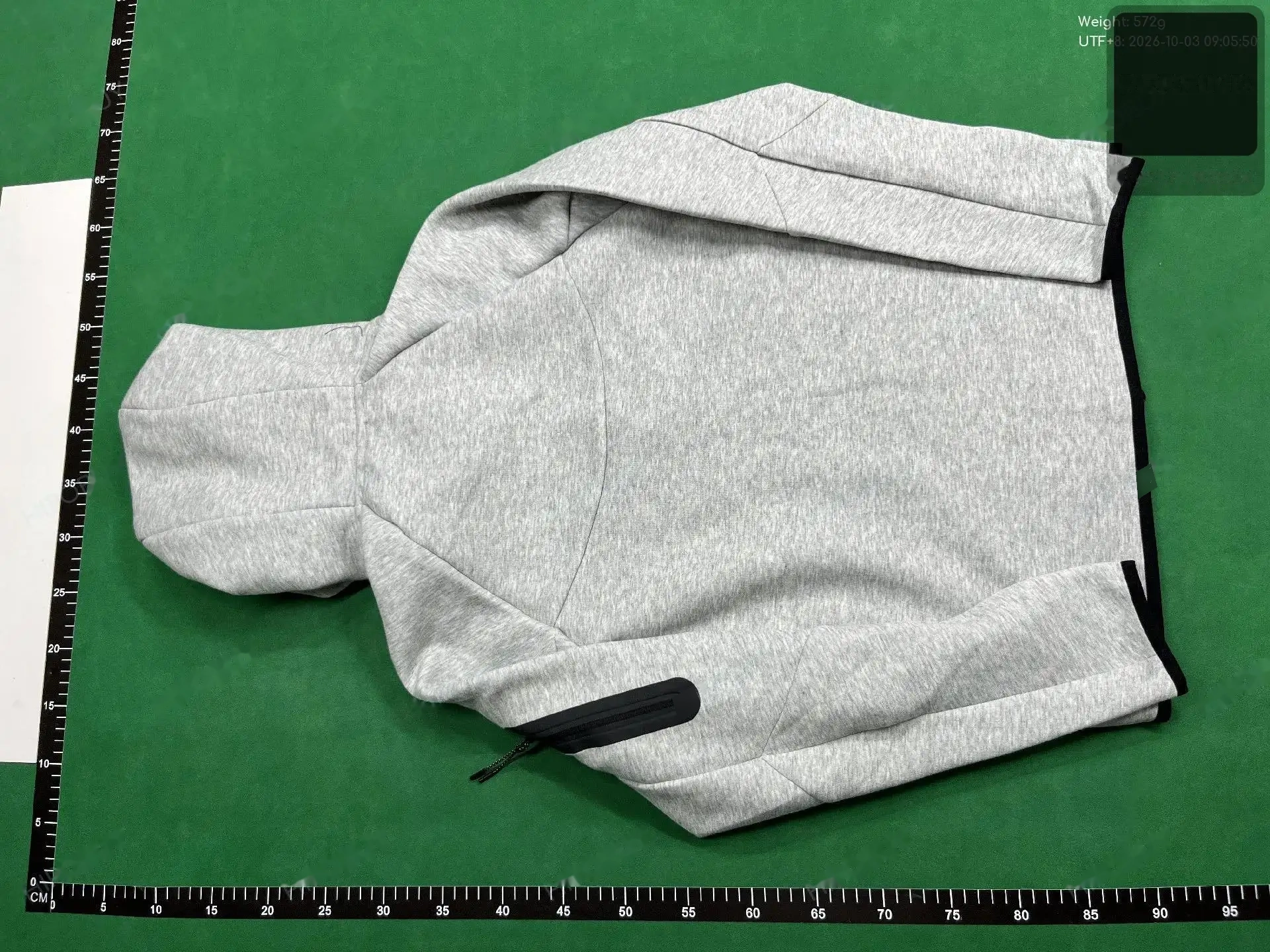 Gray Full-Zip Hoodie Set -4