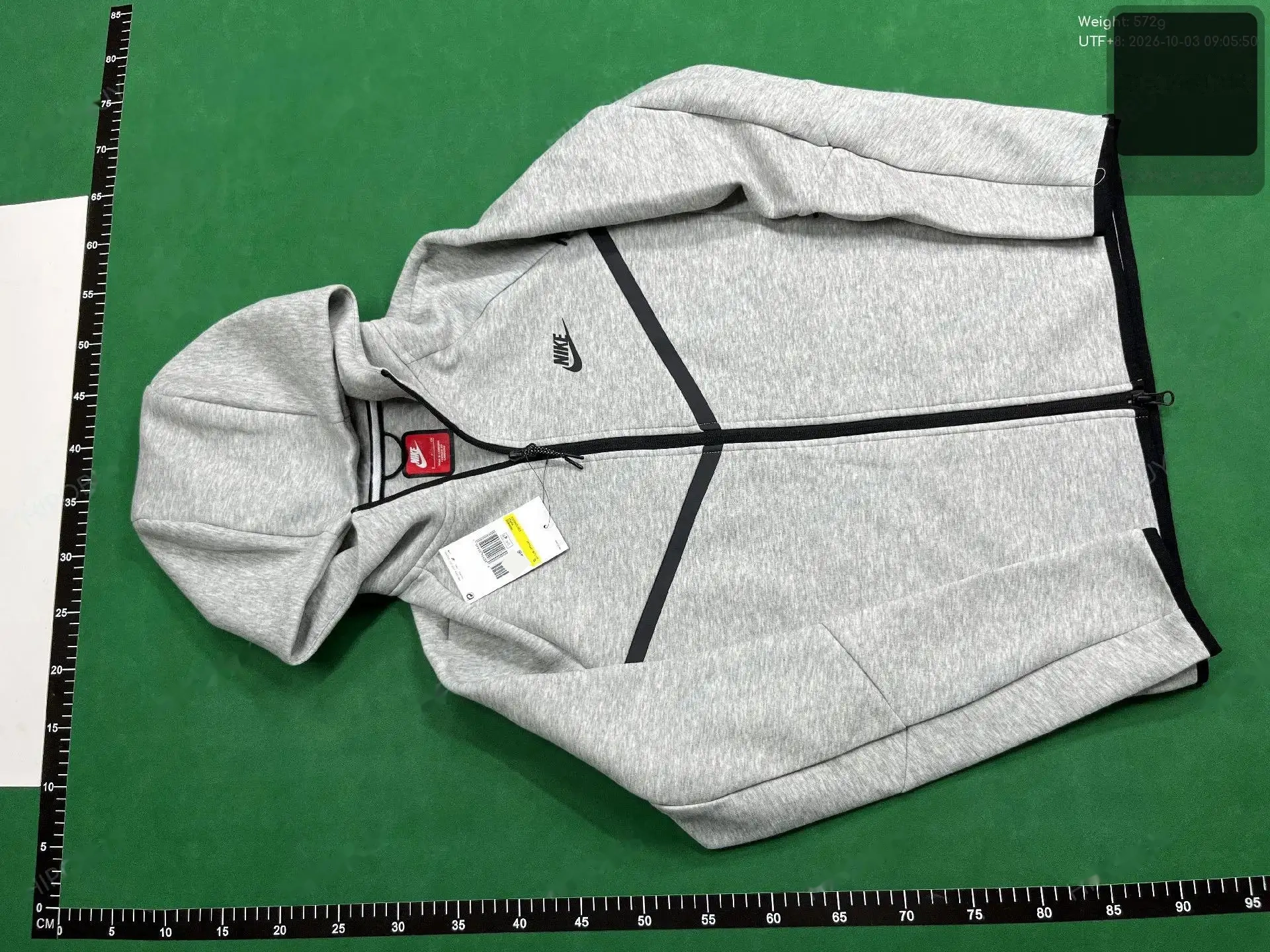 Gray Full-Zip Hoodie Set -5