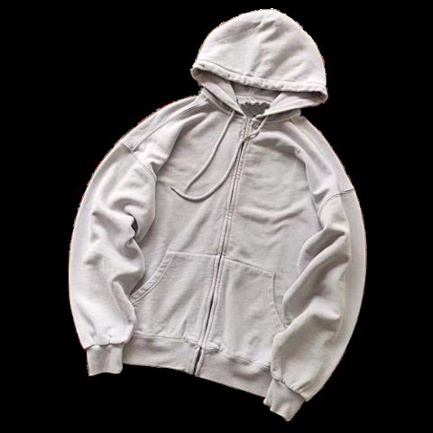 Gray Full-Zip Hoodie Set -7
