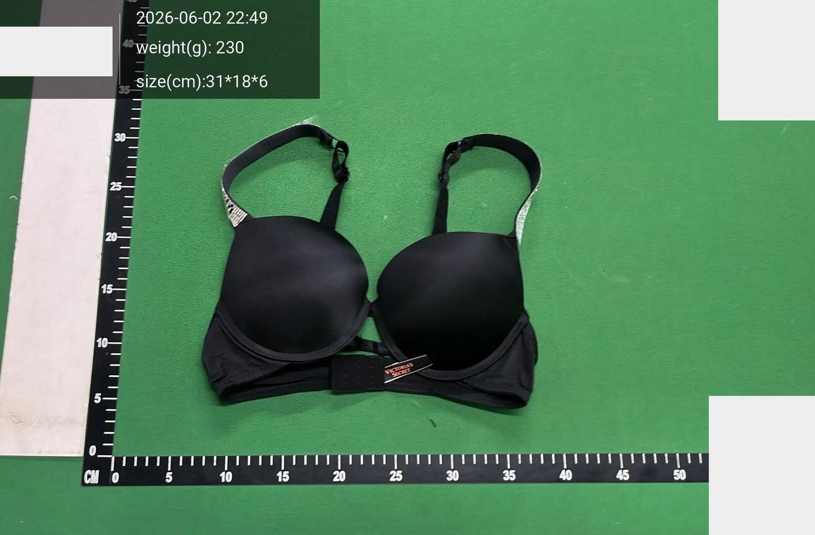 Rhinestone-Strap Bra and Brief Set -4