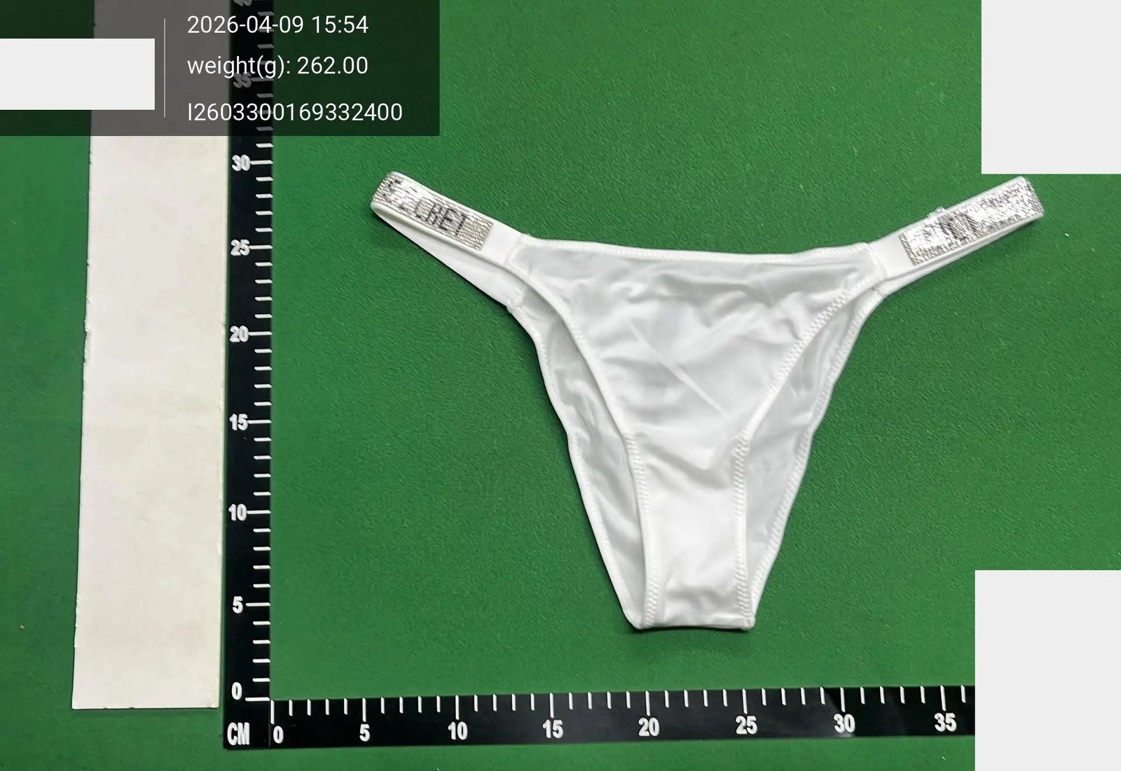 Rhinestone-Strap Bra and Brief Set -6