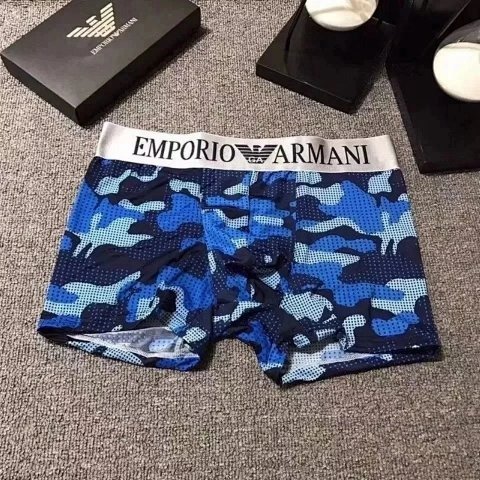 Blue Camouflage Boxer Briefs