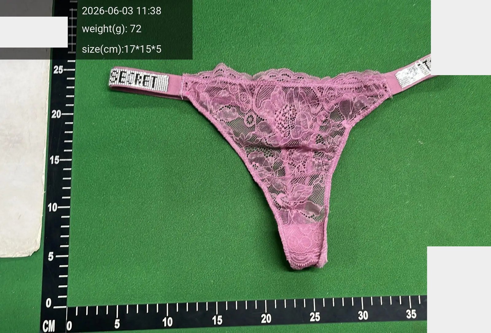 Rhinestone-Strap Lace Briefs -2