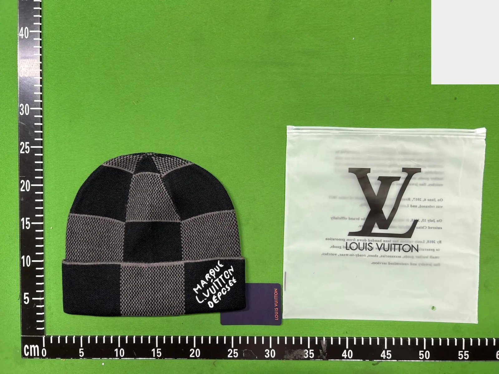 Checkerboard Knit Beanie - 227 -2