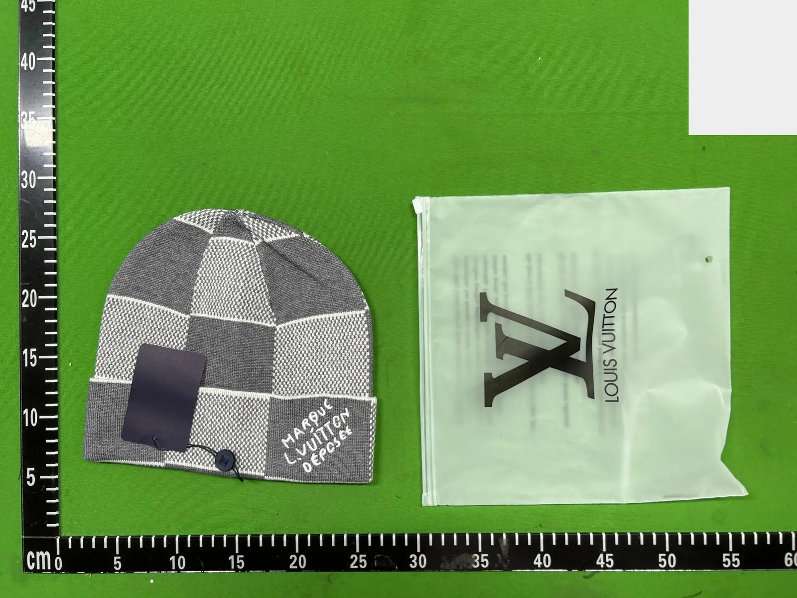 Checkerboard Knit Beanie - 227 -4