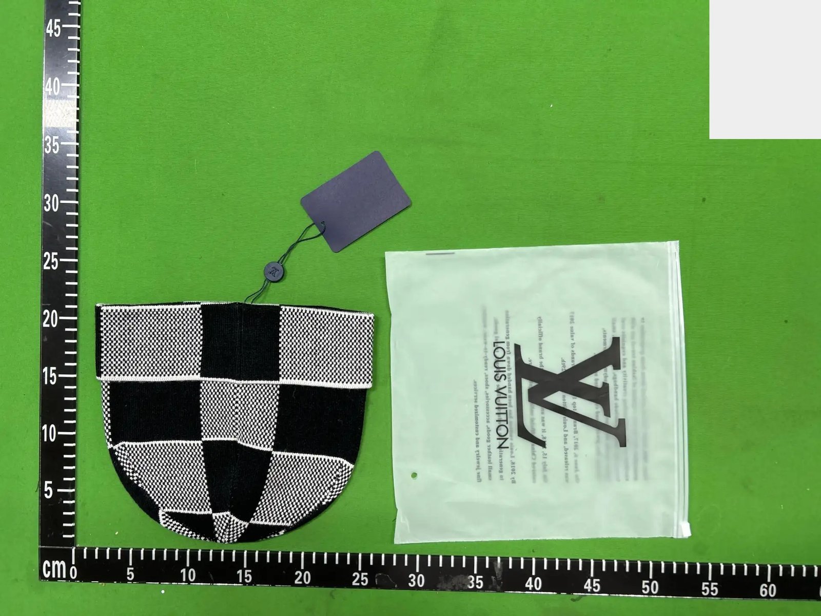Checkerboard Knit Beanie - 227 -3