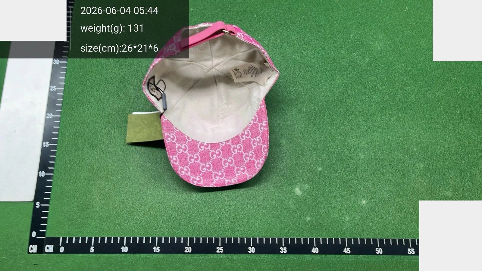 Stripe-Accent Monogram Baseball Cap -3