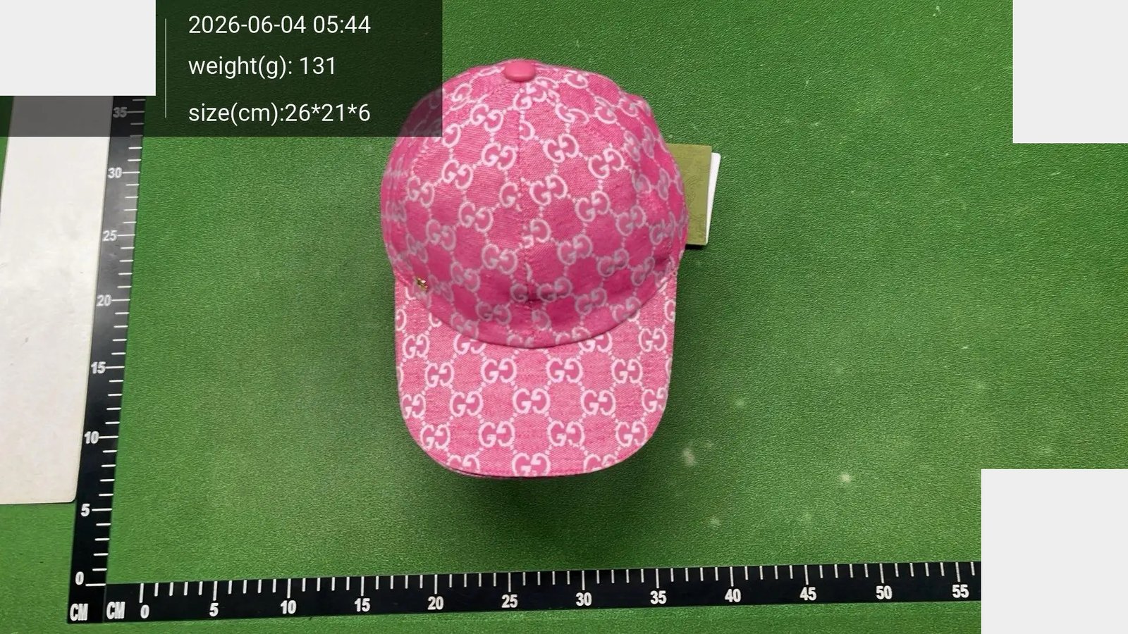 Stripe-Accent Monogram Baseball Cap -6