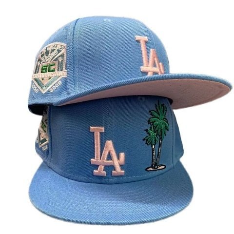 Palm Tree Patch Flat-Brim Cap
