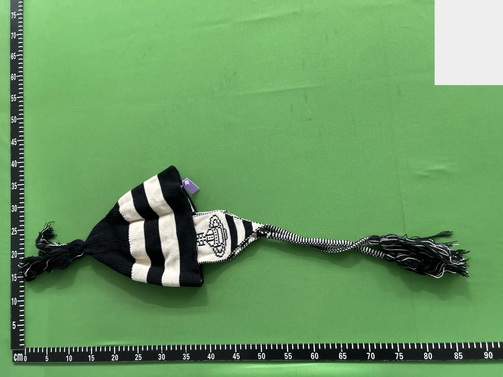 Striped Tassel Earflap Beanie -2