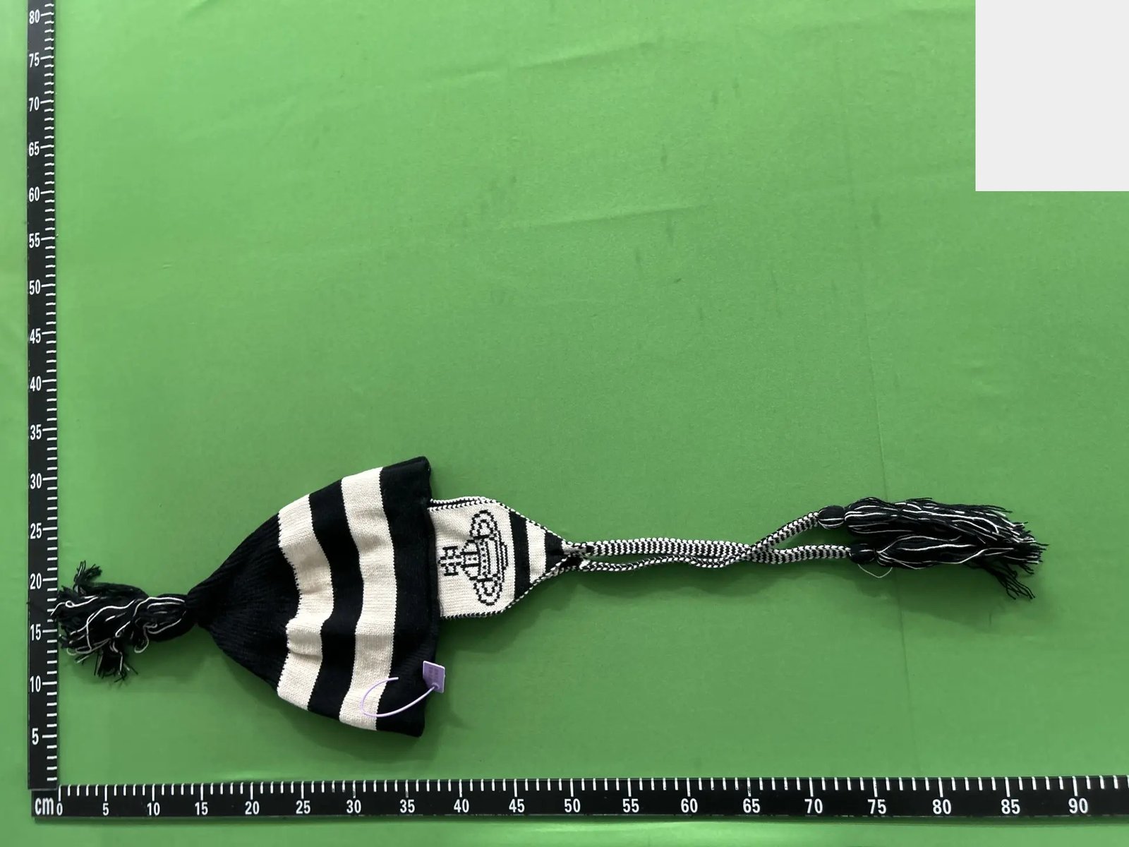 Striped Tassel Earflap Beanie -3
