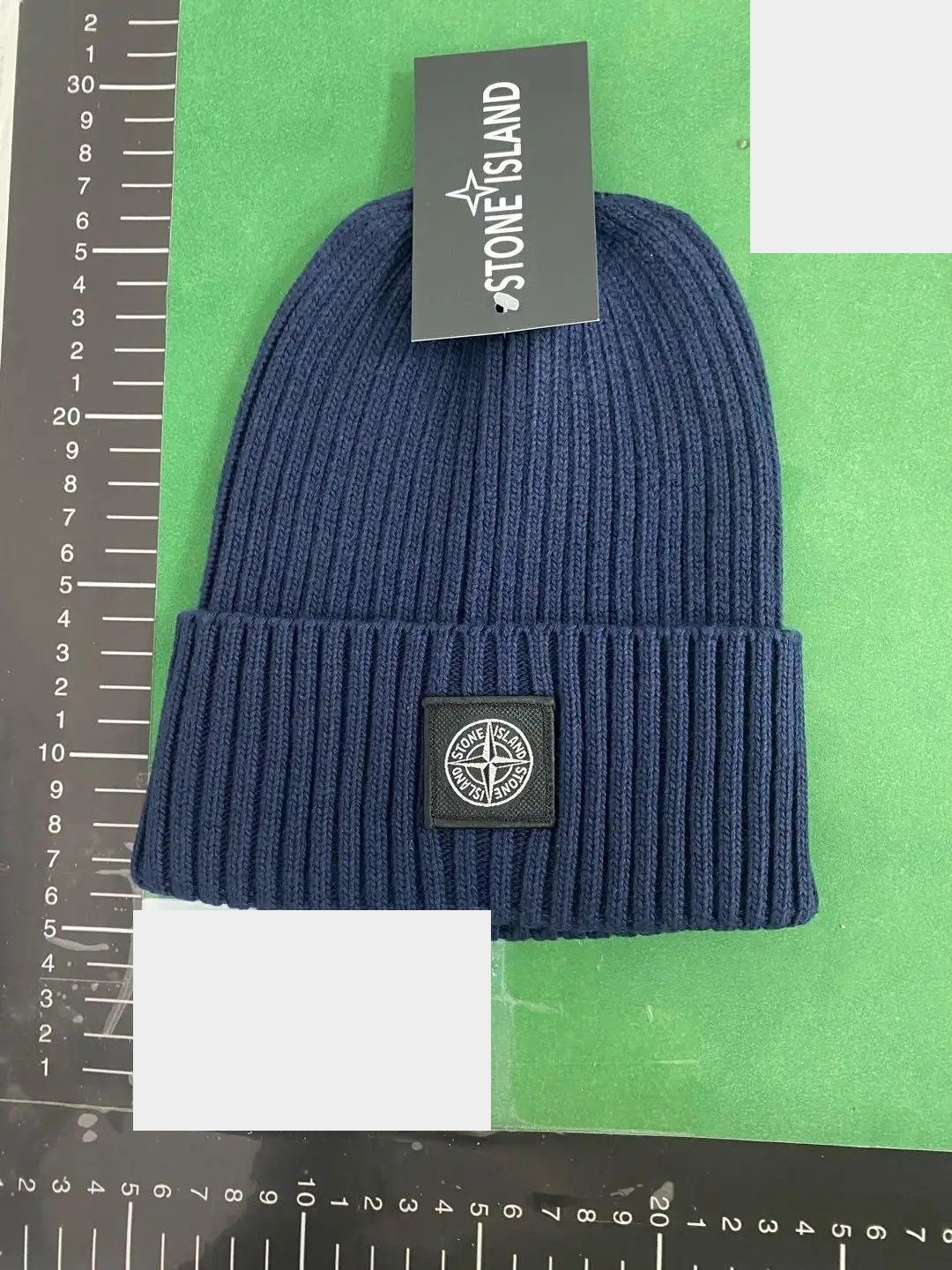 Compass Patch Ribbed Beanie -3