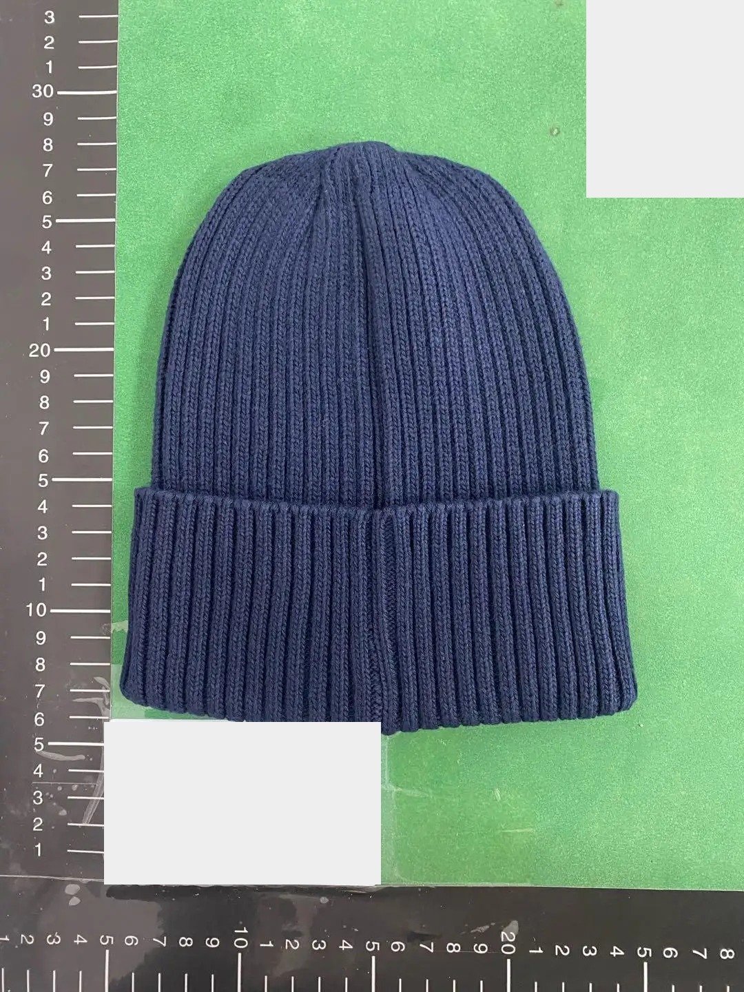 Compass Patch Ribbed Beanie -4