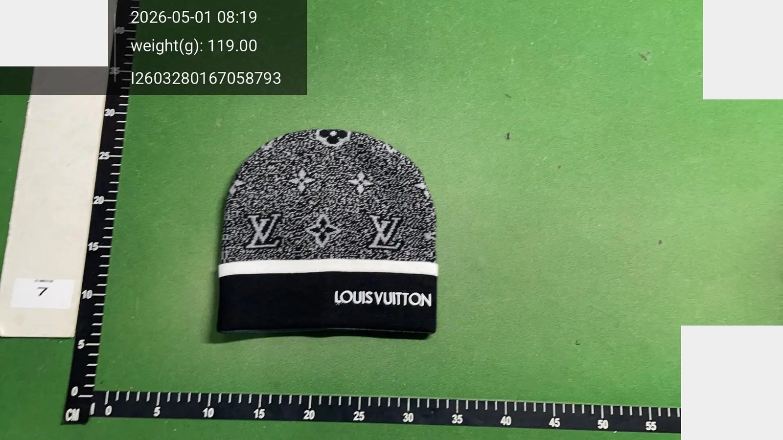 Checkerboard Knit Beanie -3