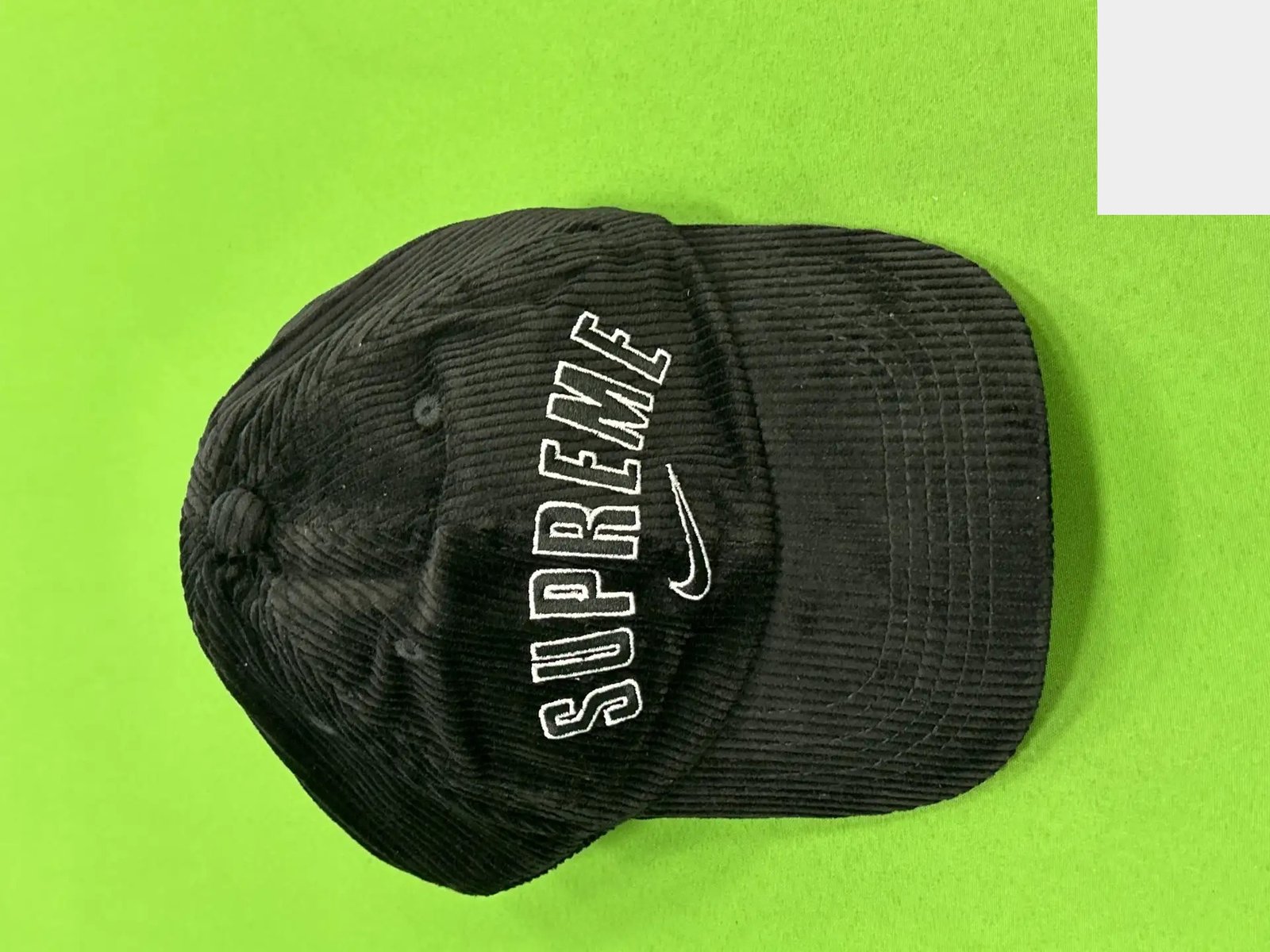 Embroidered Corduroy Baseball Cap -2