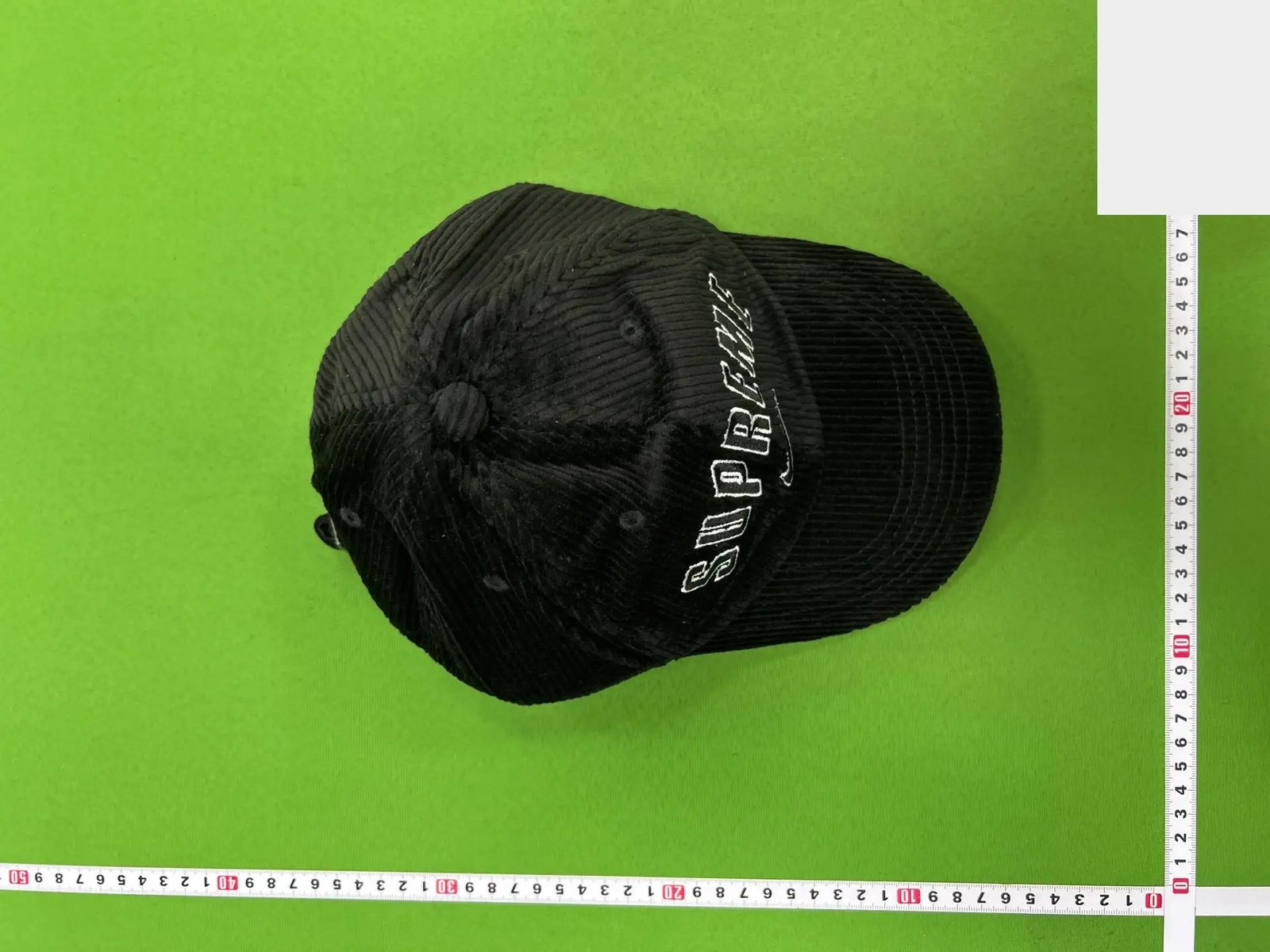 Embroidered Corduroy Baseball Cap -3