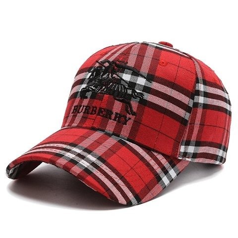 Plaid Embroidered Baseball Cap