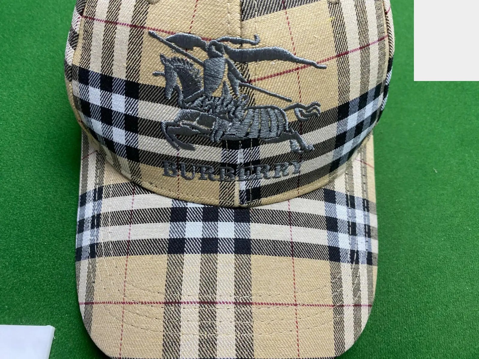 Plaid Embroidered Baseball Cap -2