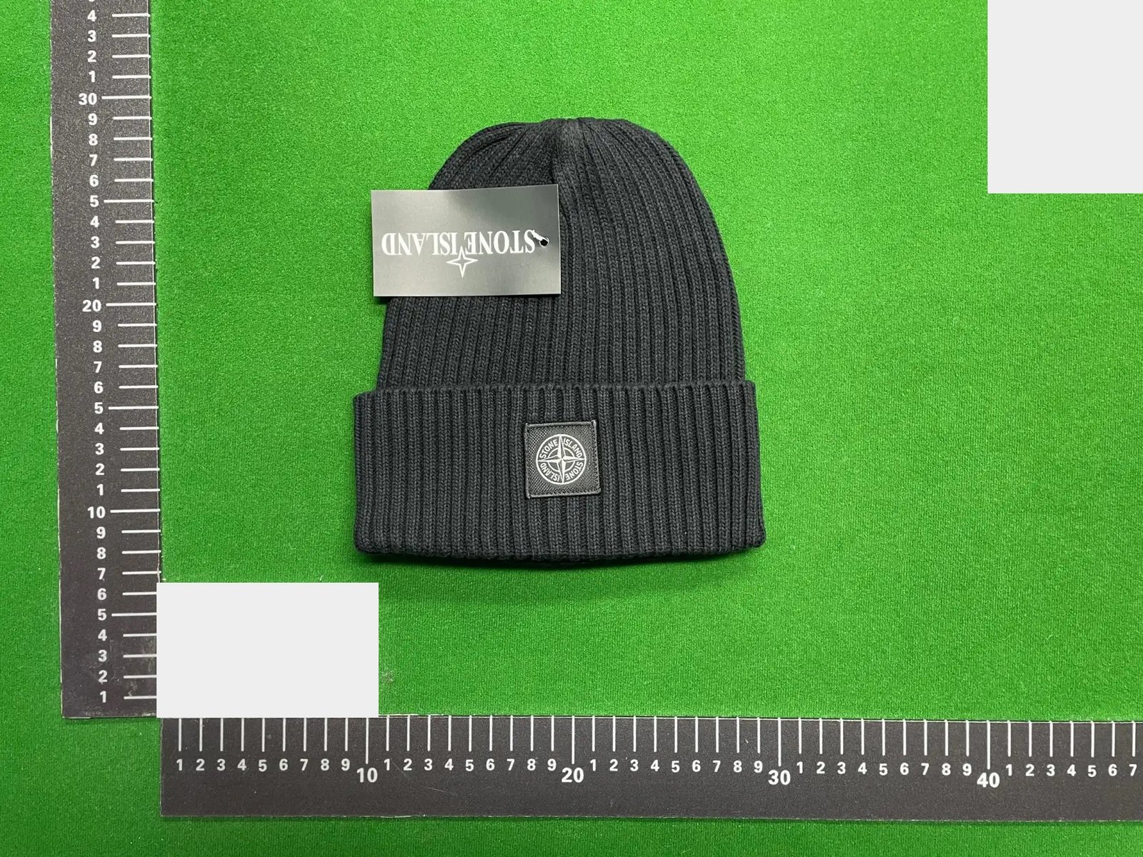 Compass Patch Ribbed Beanie -3