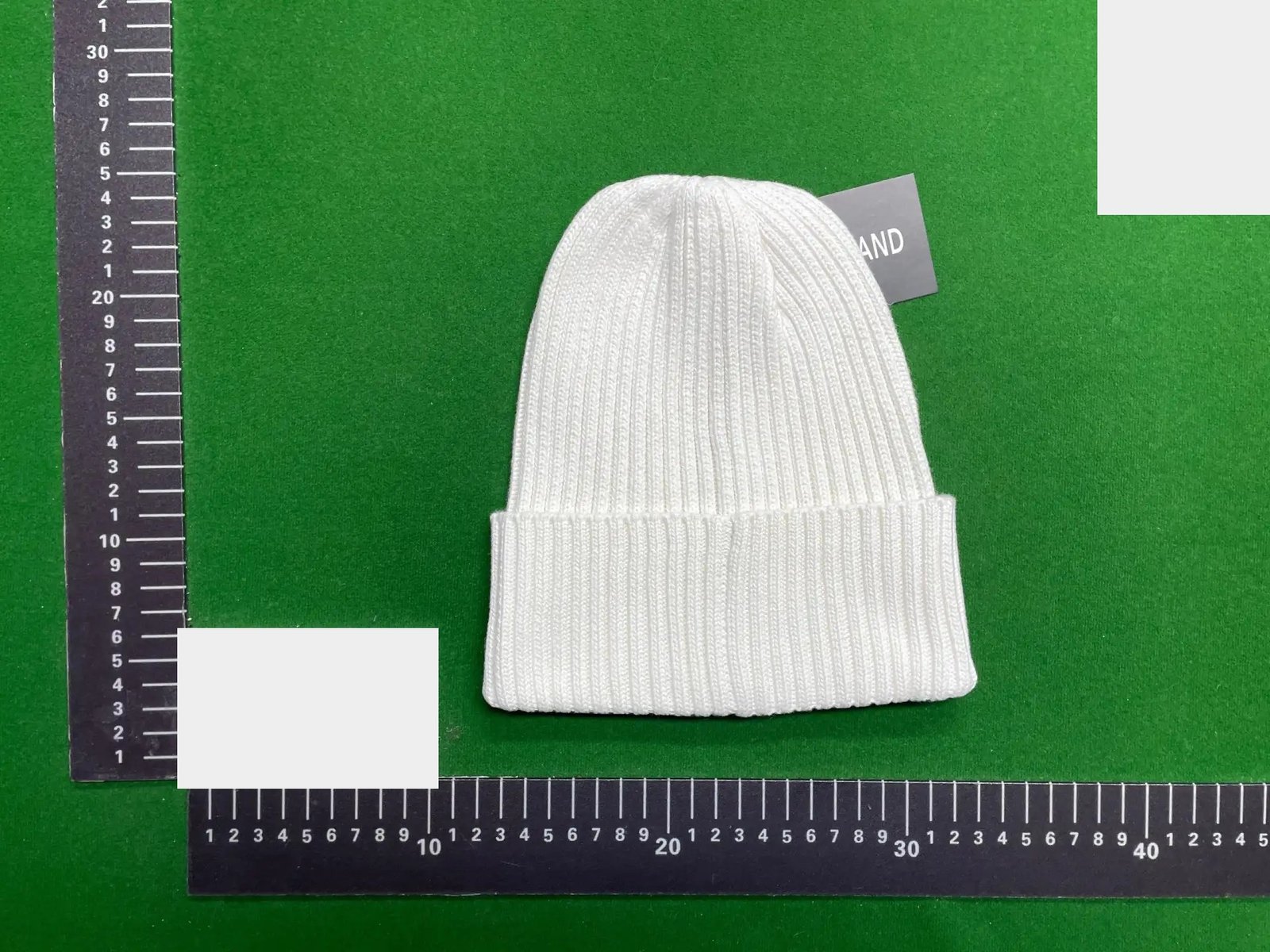 Compass Patch Ribbed Beanie -5