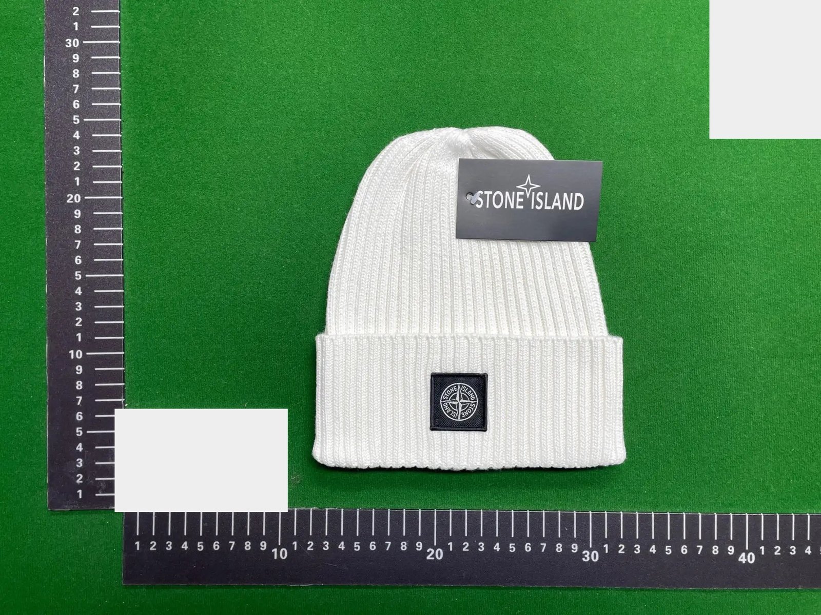 Compass Patch Ribbed Beanie -6