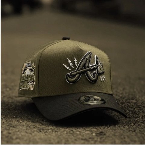 Embroidered Flat-Brim Cap