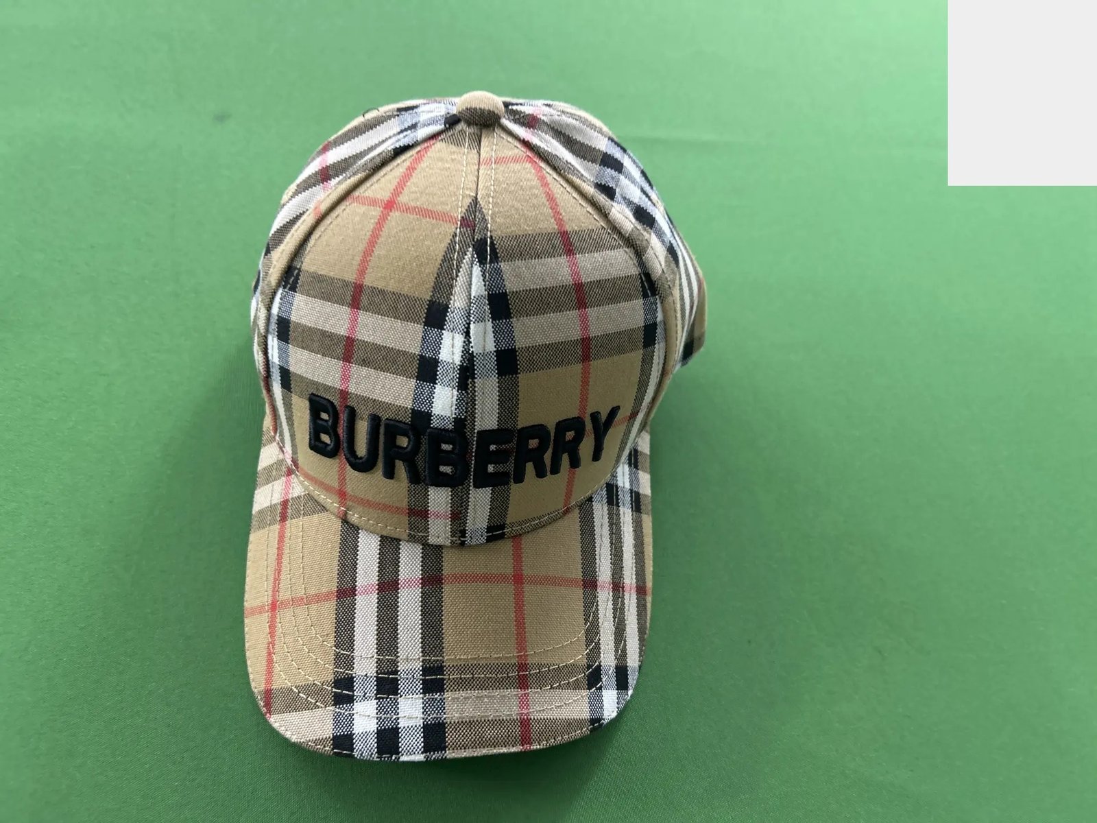 Plaid Embroidered Baseball Cap -3