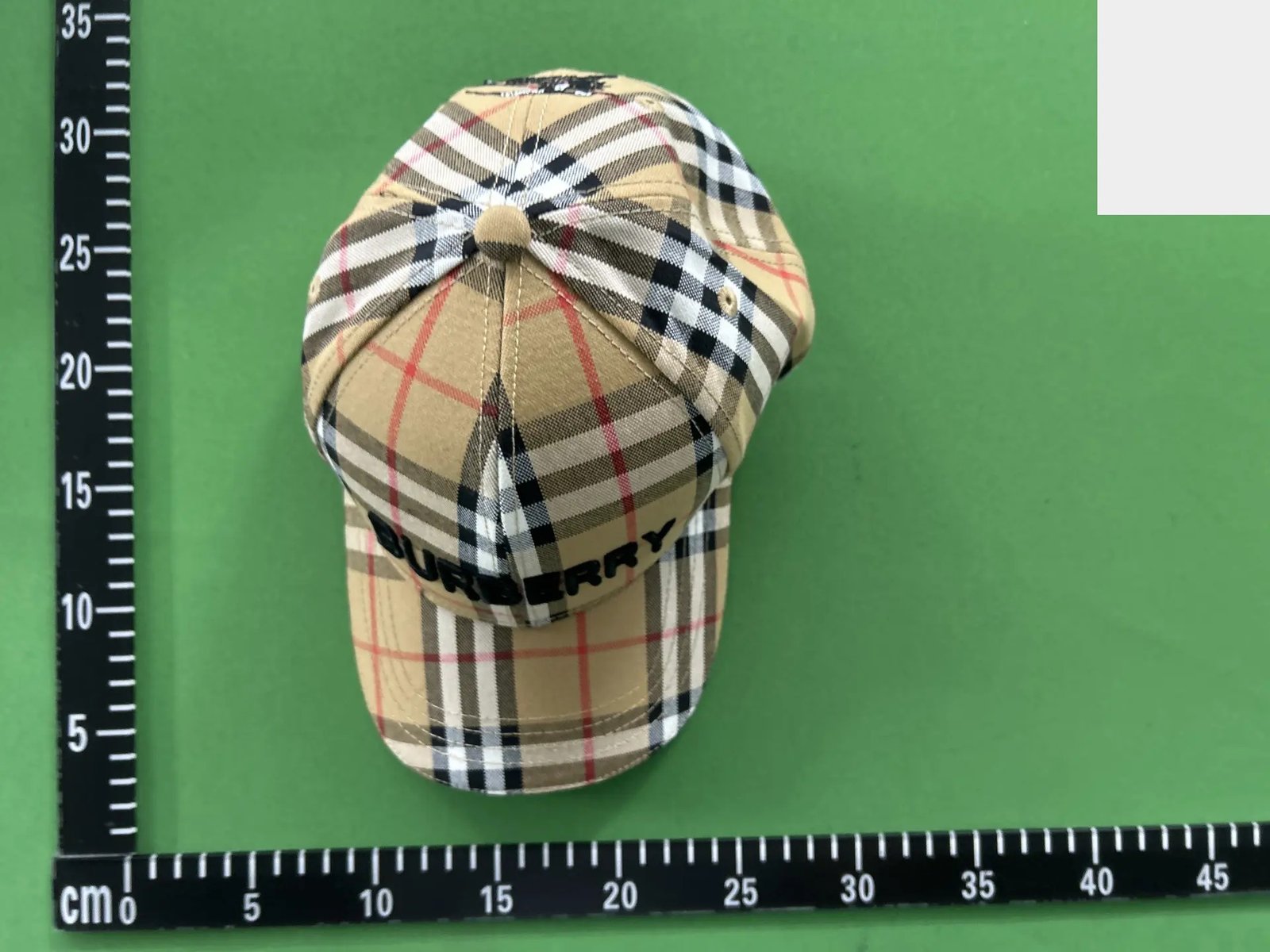 Plaid Embroidered Baseball Cap -4