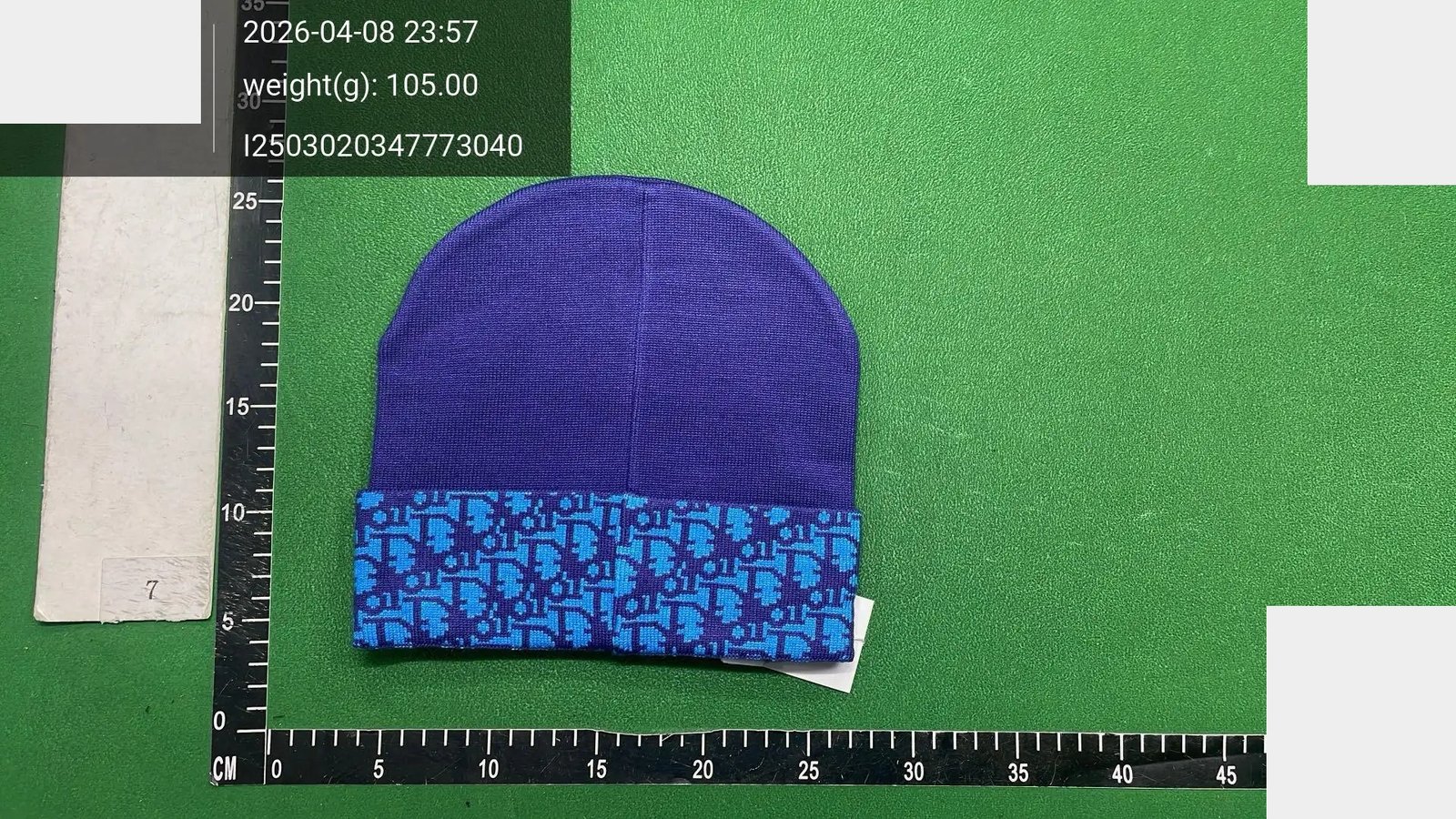 Patterned Cuff Beanie -4