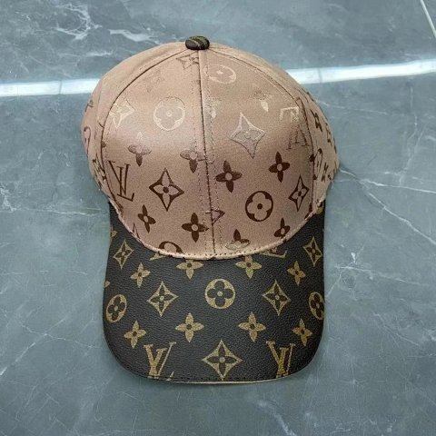 Patterned Monogram Baseball Ca