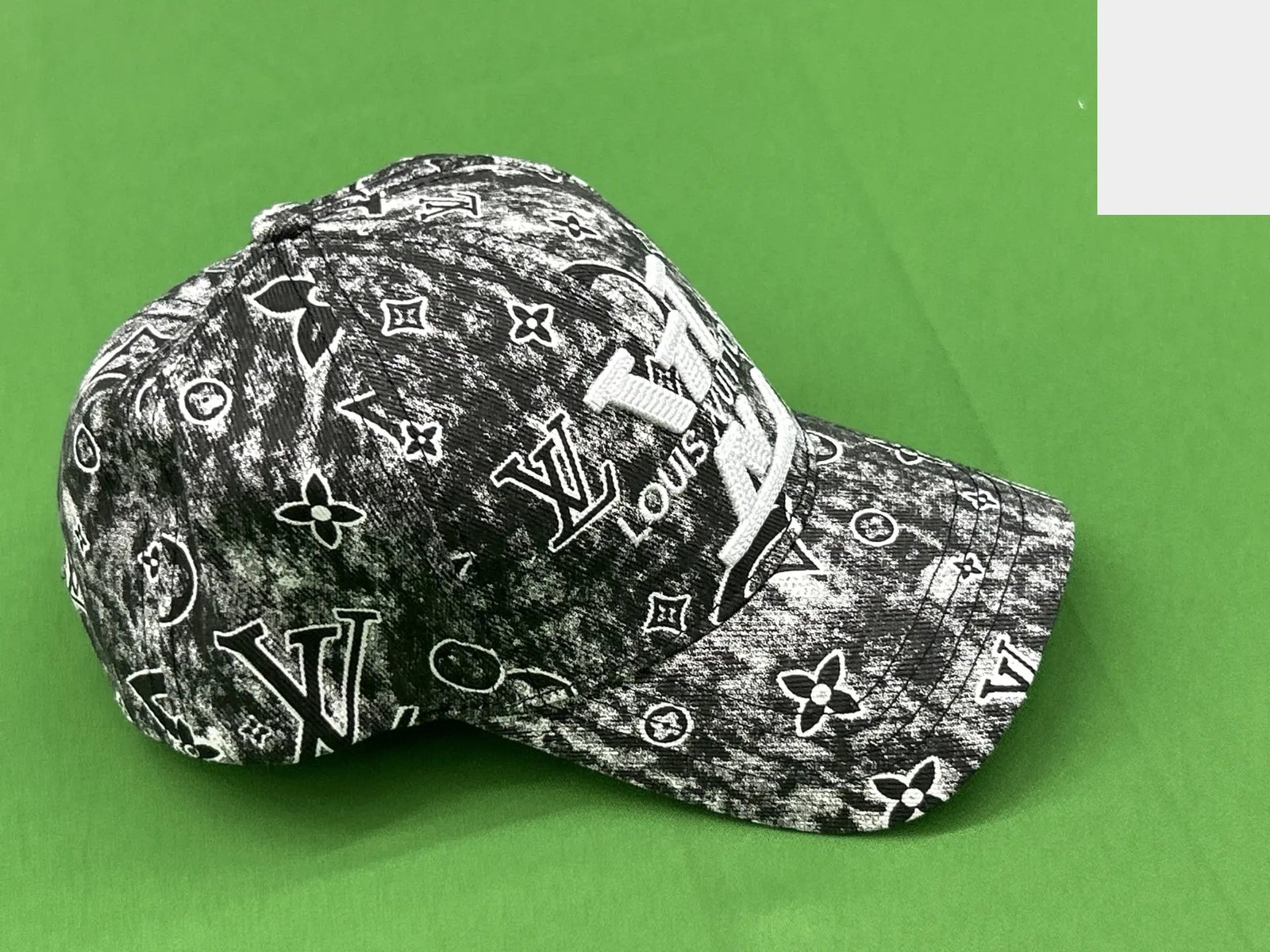 Patterned Monogram Baseball Cap -2