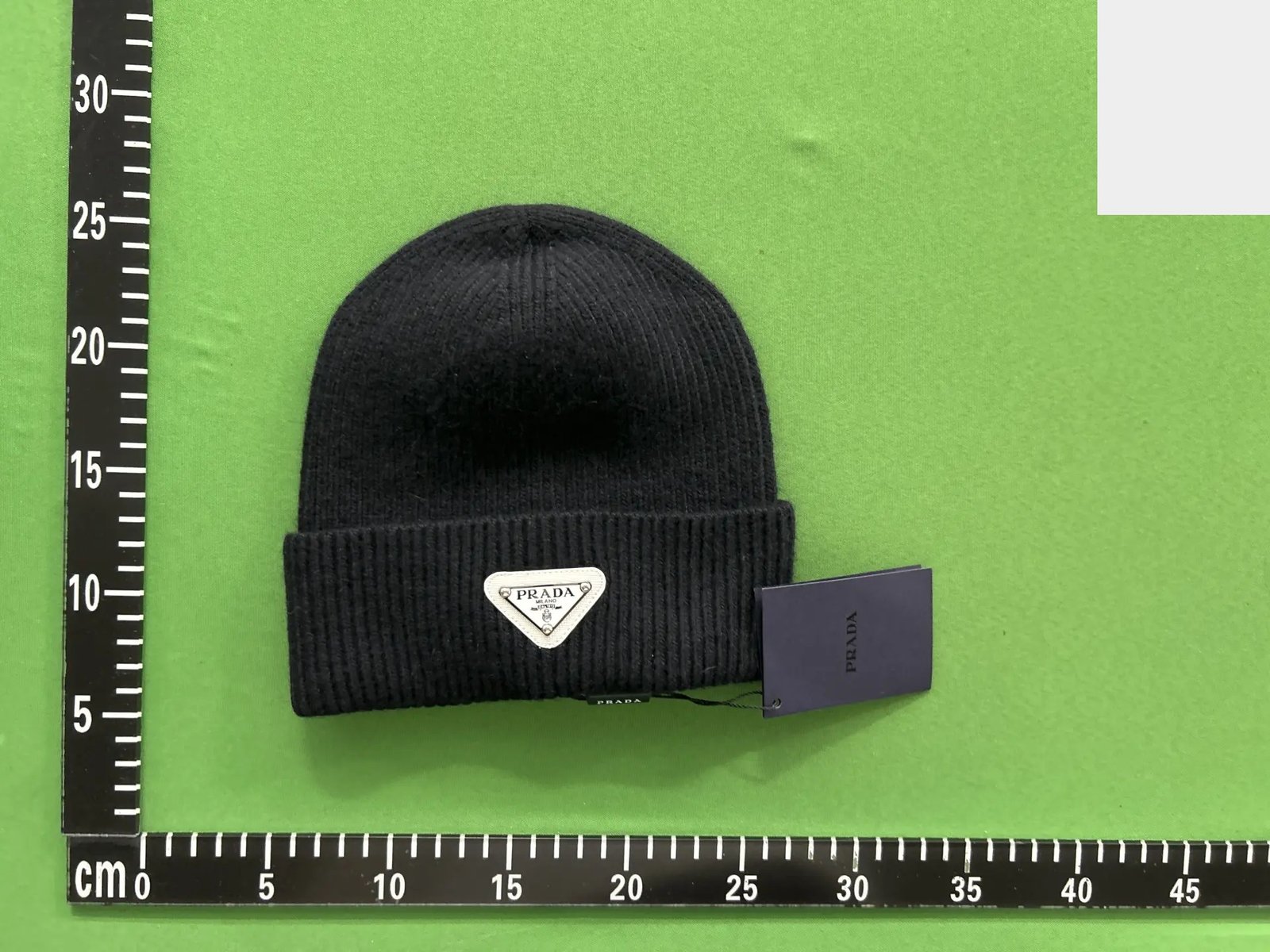 Triangle Patch Cuff Beanie -3