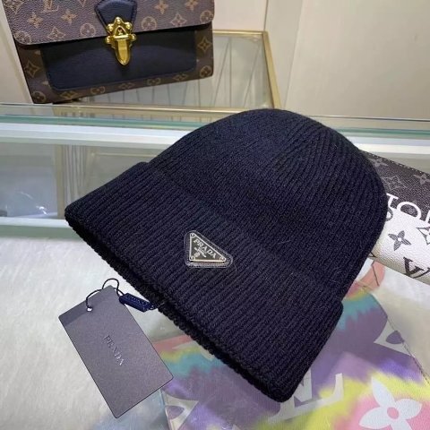 Triangle Patch Cuff Beanie