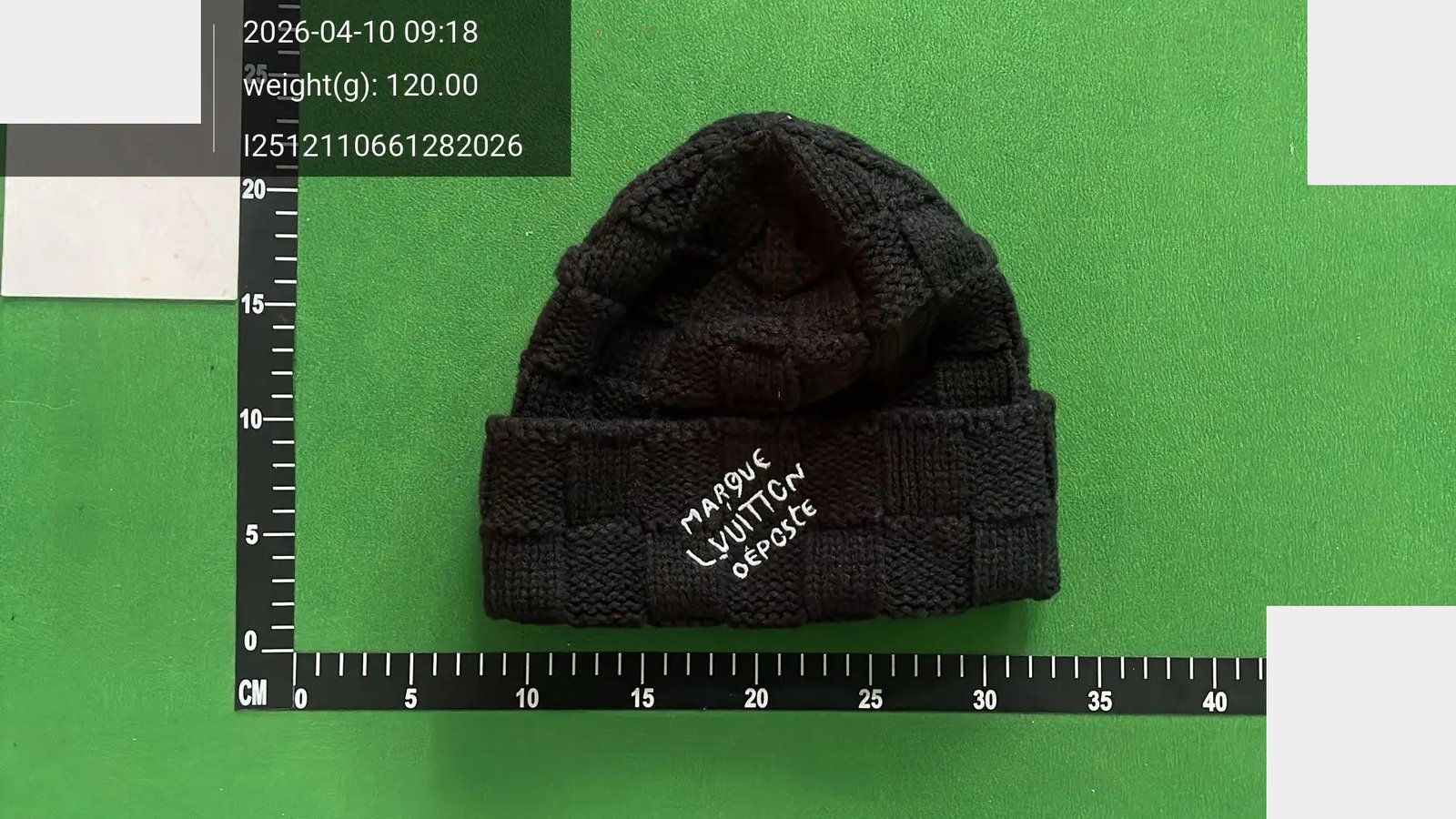 Textured Checkerboard Beanie -2