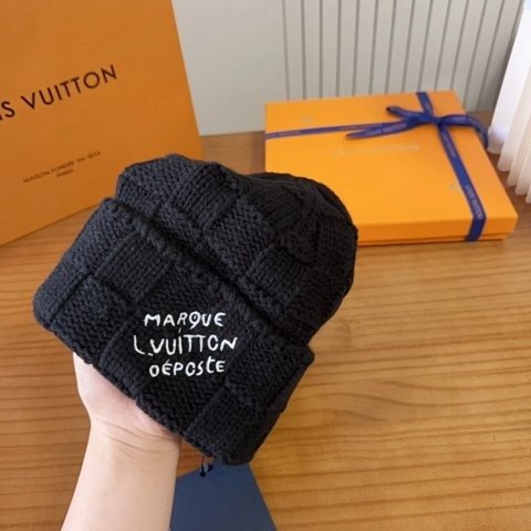 Textured Checkerboard Beanie