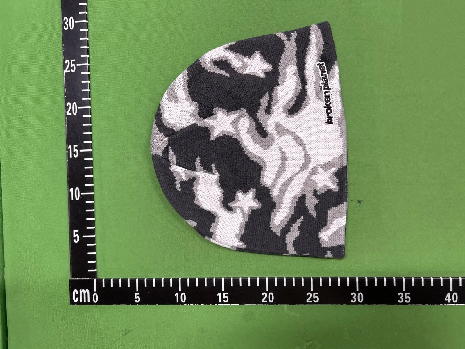 Flame Pattern Knit Beanie -3