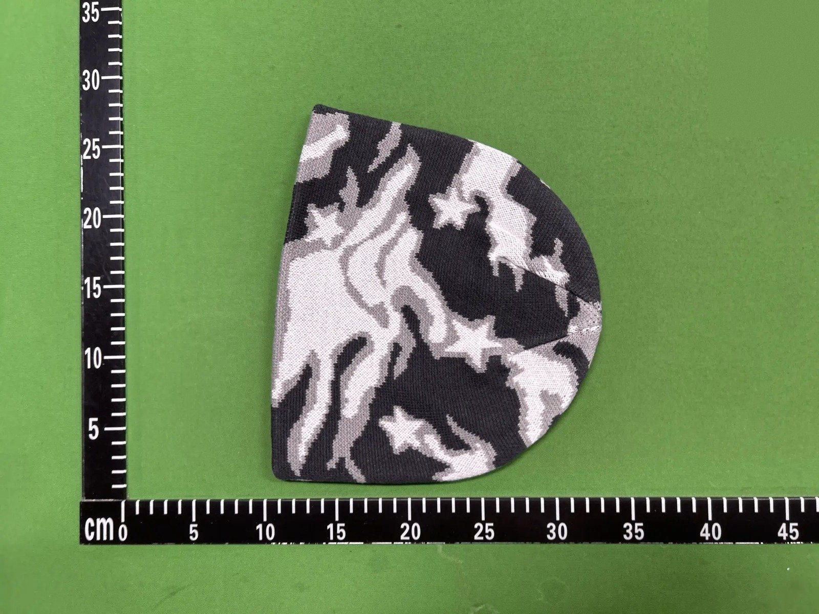Flame Pattern Knit Beanie -6