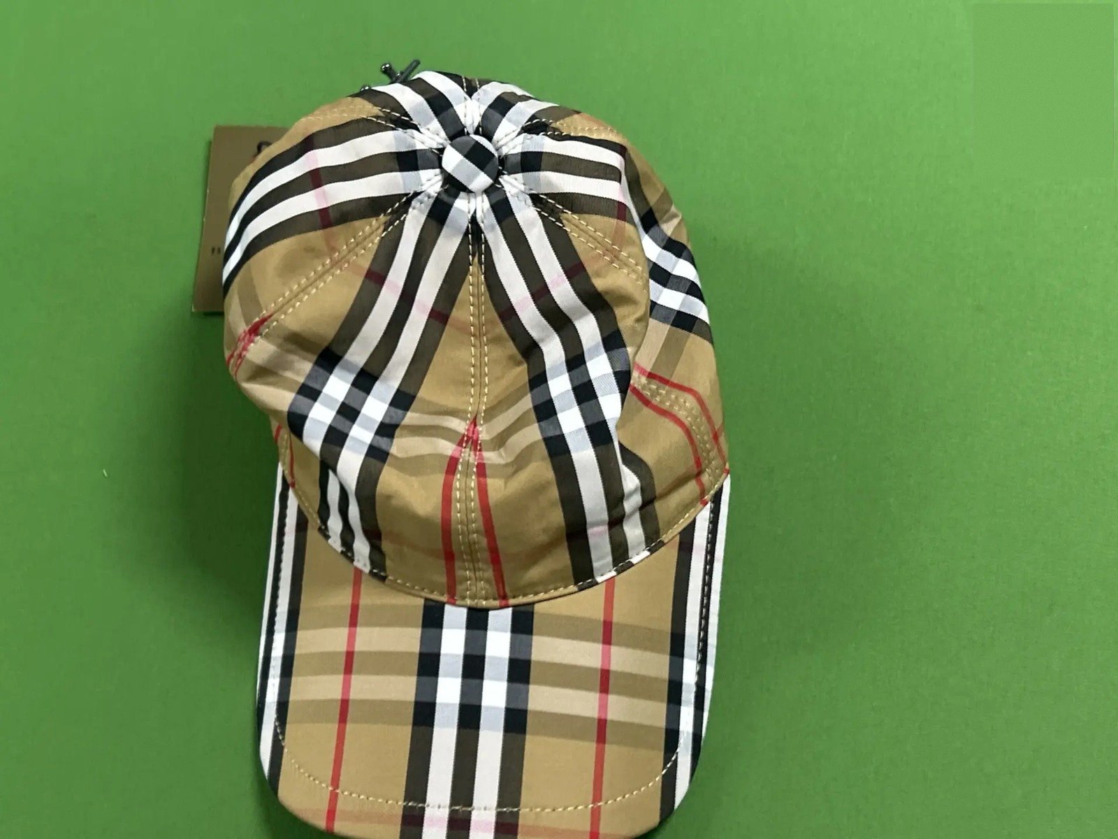 Check Pattern Baseball Cap -3