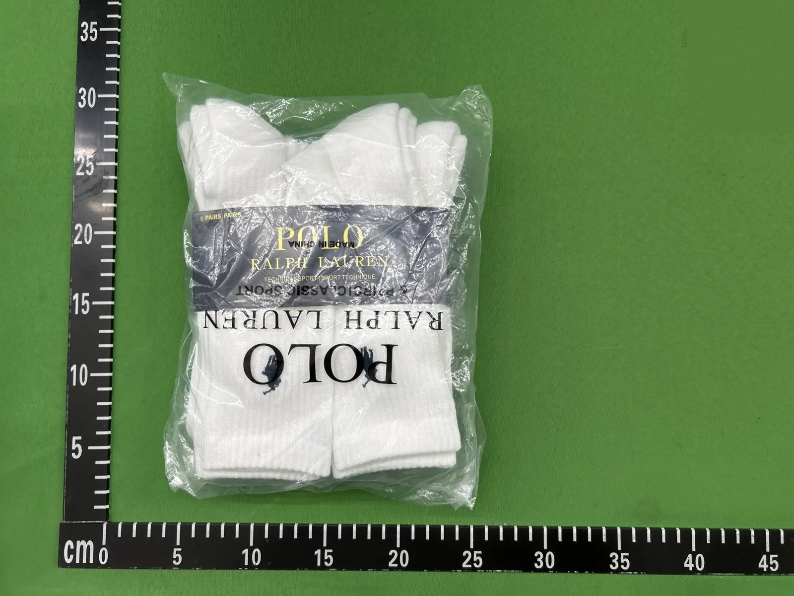 White Ribbed Crew Socks -6