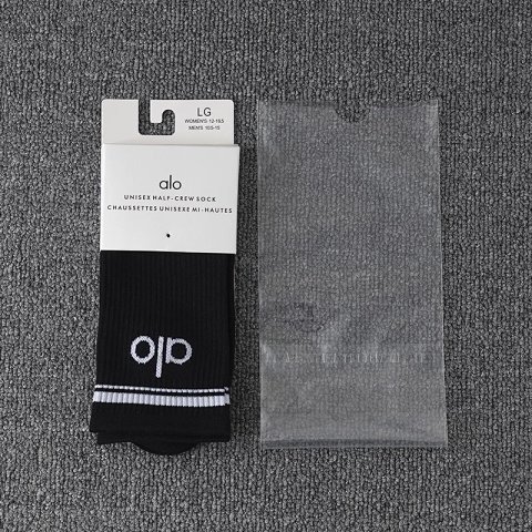 Ribbed Logo Crew Socks