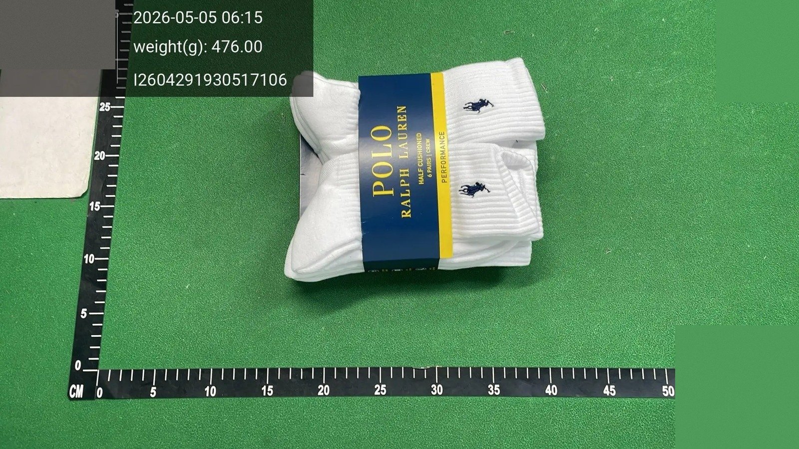 White Embroidered Crew Socks 2