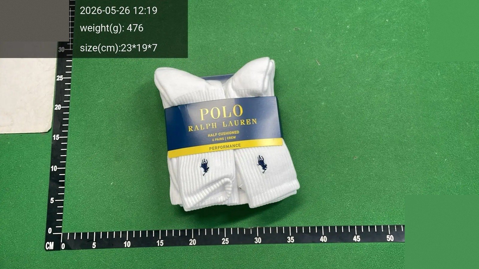 White Embroidered Crew Socks 4