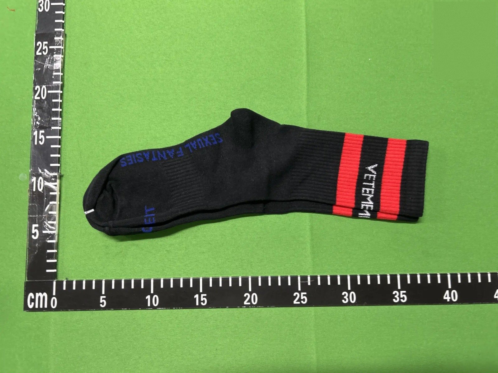 Striped Logo Crew Socks -4