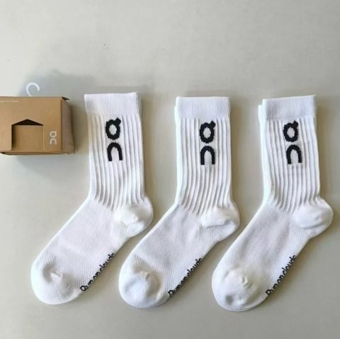 Three-Pair Logo Crew Socks source image 1