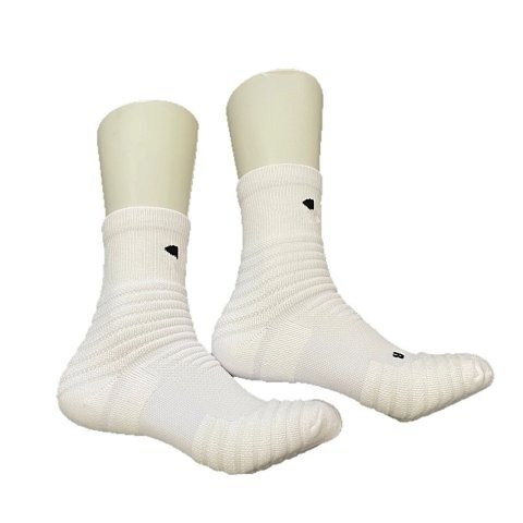 White Crew Sport Socks source image 1