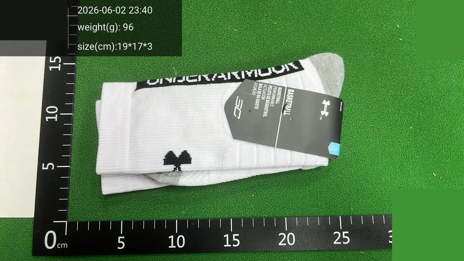 White Crew Sport Socks source image 5